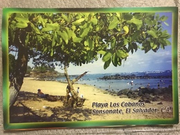 Circulated Postcard El Salvador 2012, Beach , ( Ambulance Stamps ) - El Salvador