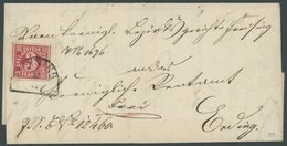 BAYERN 9a BRIEF, 1865, 3 Kr. Rosa, Riesenrandig Mit Segmentstempel FREISING Auf Brief Nach Erding, Kabinett, Gepr. Schmi - Sonstige & Ohne Zuordnung