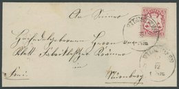 BAYERN 33 BRIEF, 1875, 3 Kr. Rotkarmin, Wz. 2, Kleine Prachtbriefhülle Mit K1 VILSHOFEN - Sonstige & Ohne Zuordnung