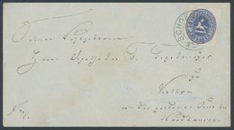 BRAUNSCHWEIG 19 BRIEF, 1866, 2 Gr. Ultramarin Mit Blauem K2 SCHOENINGEN Auf Brief Nach Kelbra Bei Nordhausen, Kabinett,  - Brunswick
