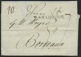 HAMBURG 1805, R.4. HAMBURG, L1 Auf Brief Nach Bordeaux, Pracht - Sonstige & Ohne Zuordnung