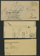 PREUSSEN KARSZYN, 4 Verschiedene Belege Von 1863-69, Dabei 3x Krone-Posthornstempel, Pracht - Altri & Non Classificati