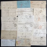 SCHLESWIG-HOLSTEIN HEIDE, 18 Verschiedene Markenlose Briefe Von Ca. 1855-1868, Meist Pracht - Vorphilatelie