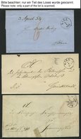 SCHLESWIG-HOLSTEIN KIEL (1849-1875), 7 Meist Verschiedene Markenlose Briefe, Feinst/Pracht, Besichtigen! - Préphilatélie