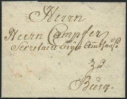 SCHLESWIG-HOLSTEIN - ALTBRIEFE 1781, Kleiner Brief Mit Inhalt Von Petersdorf Nach Burg/Fehmarn, Pracht - Precursores