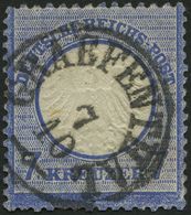 THURN Und TAXIS DR 10 O, GRAEFENTHAL Auf 7 Kr. Ultramarin, üblich Gezähnt Pracht, Gepr. Sommer - Used Stamps