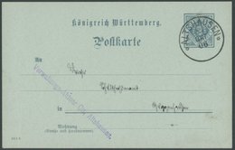 WÜRTTEMBERG DP 3 BRIEF, ALTSHAUSEN, K1, Auf 2 Pf. Ganzsachenkarte, Pracht - Sonstige & Ohne Zuordnung