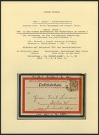 BERLIN B 66 BRIEF, PACKETFAHRT GESELLSCHAFT: 1898, 2 Pf. Braun Auf Packetfahrkarte, Schwarz-rote, Fette Umrandung, Darin - Private & Local Mails