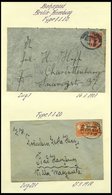 BAHNPOST Berlin-Hamburg (verschiedene Züge Und Typen) 1907-1938, 7 Belege Feinst - Maschinenstempel (EMA)