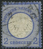 Dt. Reich 5XII O, 1872, 2 Gr. Ultramarin Mit Plattenfehler Beschädigter Bogen Der Linken 2, Feinst (dünne Stellen) - Used Stamps