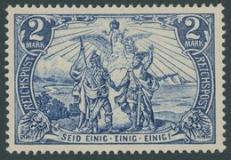 Dt. Reich 64I *, 1900, 2 M. Reichspost, Type I, Falzreste, Pracht, Mi. 140.- - Altri & Non Classificati