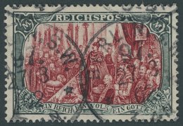 Dt. Reich 66II O, 1900, 5 M. Reichspost, Type II, Stempel BERLIN S.W. 97, Pracht, Gepr. Pfenninger, Mi. 500.- - Sonstige & Ohne Zuordnung