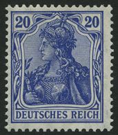 Dt. Reich 87IIa **, 1915, 20 Pf. Lilaultramarin Kriegsdruck, Pracht, Gepr. Jäschke, Mi. 55.- - Altri & Non Classificati