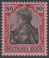 Dt. Reich 93IIa **, 1918, 80 Pf. Karminrot/rotschwarz Auf Hellrosa Kriegsdruck, Postfrisch, Pracht, Gepr. Dr. Hochstädte - Otros & Sin Clasificación