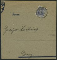 Dt. Reich 149bII BrfStk, 1921, 80 Pf. Grauultramarin, Type II, Auf Großem Briefstück, Pracht, Gepr. Weinbuch, Mi. (100.- - Usati