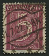 Dt. Reich 177 O, 1922, 5 Pf. Lilakarmin, Wz. 2, Pracht, Gepr. Dr, Oechsner, Mi. 260.- - Gebraucht