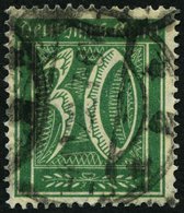 Dt. Reich 181 O, 1922, 30 Pf. Opalgrün, Wz. 2, Pracht, Gepr. Dr. Oechsner, Mi. 420.- - Used Stamps