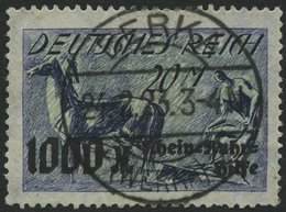 Dt. Reich 260 O, 1923, 20 M. Rhein- Und Ruhrhilfe, Feinst (Zahnmängel), Gepr. Winkler, Mi. 110.- - Usati