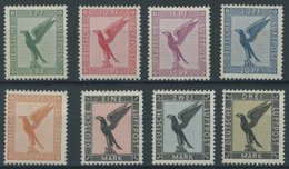 Dt. Reich 378-84 *, 1926, Adler, Falzreste, Prachtsatz, Mi. 140.- - Otros & Sin Clasificación