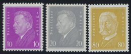 Dt. Reich 435-37 **, 1930, Reichspräsidenten, Postfrischer Prachtsatz, Endwerte Gepr. Schlegel, Mi. 180.- - Altri & Non Classificati
