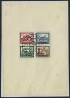 Dt. Reich Bl. 1 BrfStk, 1930, Block IPOSTA Auf Briefstück, Sonderstempel, Perforation Angetrennt, Einriß Im Rand, Einzel - Other & Unclassified