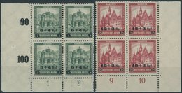 Dt. Reich 463/4 VB **, 1932, Nothilfe In Unteren Eckrandviererblocks, Pracht - Altri & Non Classificati