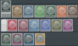 Dt. Reich 512-28 **, 1933/6, Hindenburg, Wz. 4, Postfrischer Prachtsatz, Mi. 80.- - Other & Unclassified