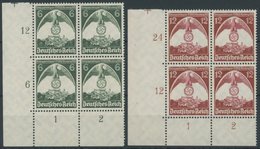 Dt. Reich 586/7 VB **, 1935, Nürnberger Parteitag In Unteren Linken Eckrandviererblocks, Postfrisch, Pracht - Andere & Zonder Classificatie