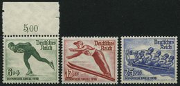 Dt. Reich 600-02 **, 1935, Olympische Winterspiele, Prachtsatz, Mi. 65.- - Andere & Zonder Classificatie