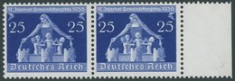 Dt. Reich 620I **, 1936, 25 Pf. Gemeindekongress Mit Plattenfehler Interhat Statt Internat, Im Paar Mit Normaler Marke,  - Other & Unclassified