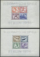 Dt. Reich Bl. 5/6 **, 1936, Blockpaar Olympische Spiele, Pracht, Mi. 260.- - Altri & Non Classificati