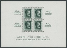 Dt. Reich Bl. 9 **, 1937, Block Kulturspende, Postfrisch, Pracht, Gepr. Schlegel, Mi. 320.- - Altri & Non Classificati