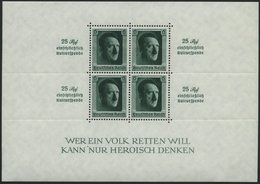 Dt. Reich Bl. 9 **, 1937, Block Kulturspende, Feinst, Mi. 320.- - Andere & Zonder Classificatie