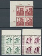 Dt. Reich 691-93 VB **, 1939, 50. Geburtstag Und Reichsgartenschau In Oberen Linken Eckrandviererblocks, Postfrisch, Pra - Andere & Zonder Classificatie