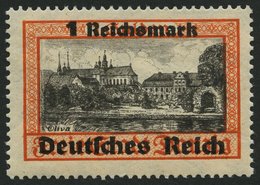 Dt. Reich 728xI **, 1938, 1 RM Danzig Mit Abart Doppelprägung Im Wort Oliva, Pracht, R!, Mi. 500.- - Altri & Non Classificati