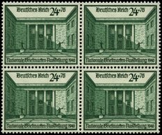 Dt. Reich 743 VB **, 1940, 24 Pf. Briefmarkenausstellung Im Viererblock, Pracht, Mi. 144.- - Altri & Non Classificati
