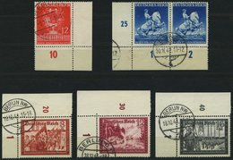 Dt. Reich 770/1,774-76 O, 1941, 5 Bogenecken, Pracht - Other & Unclassified