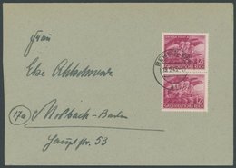 Dt. Reich 908 Paar BRIEF, 1945, 12 Pf. Volkssturm Im Senkrechten Paar Auf Brief, Pracht - Other & Unclassified