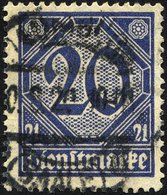 DIENSTMARKEN D 19b O, 1920, 20 Pf. Preußischblau, Pracht, Gepr. Kowollik, Mi. 950.- - Oficial