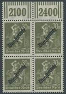 DIENSTMARKEN D 76I **, 1923, 30 M. Schwärzlicholivgrau Mit Plattenfehler 3 In Der Wertangabe 30 In Der Mitte Gebrochen,  - Dienstzegels