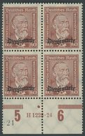 DIENSTMARKEN D 112/3 VB **, 1924, 60 Pf. Lebhaftbraunrot Und 80 Pf. Schwarzgrünblau In Viererblocks Mit HAN 1228.24! Und - Oficial