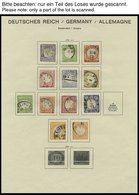 SAMMLUNGEN O, 1872-1922, Alter, Fast Nur Gestempelter Sammlungsteil Dt. Reich Mit Einigen Besseren Werten In Stark Unter - Used Stamps