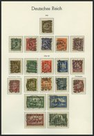 SAMMLUNGEN O, Gestempelte Sammlung Dt. Reich Von 1923-32 Auf Leuchtturm-Falzlosseiten Mit Mittleren Ausgaben, Feinst/Pra - Used Stamps