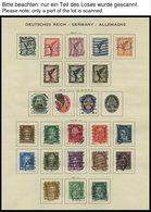 SAMMLUNGEN O,* , 1923-45, Saubere Sammlung Dt. Reich Auf Schaubek Seiten Mit Noch Vielen Guten Mittleren Werten, Sätzen  - Used Stamps