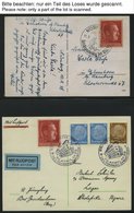 SAMMLUNGEN 1938-45, Interessante Sammlung Von 135 Belegen Mit Verschiedenen, Meist Portogerechten Sondermarken-Frankatur - Used Stamps