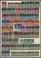 LOTS O, 1922/3, Gestempelte Dublettenpartie Inflation Von 154 Meist Kleineren Und Mittleren Werten, Meist Feinst/Pracht, - Usati