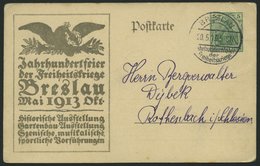 GANZSACHEN PP 27C151/01 BRIEF, Privatpost: 1913, 5 Pf. Germania Jahrhundertfeier Der Freiheitskriege, Ausstellungsplakat - Altri & Non Classificati