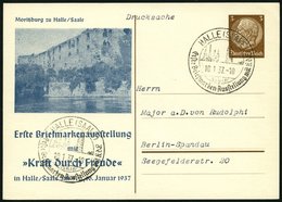 GANZSACHEN PP 122C35 BRIEF, Privatpost: 1937, 3 Pf. Hindenburg Erste Briefmarken-Ausstellung Mit Kraft Durch Freude, Son - Other & Unclassified
