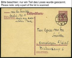 GANZSACHEN Ca. 1924-32, Partie Von 85 Wohl Nur Verschiedenen Gebrauchten Karten, Etwas Unterschiedlich - Otros & Sin Clasificación