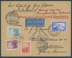 ZEPPELINPOST 116 BRIEF, 1931, Österreichfahrt, Auflieferung Friedrichshafen, Deutsch-österreichische Frankatur, U.a. Dt. - Airmail & Zeppelin